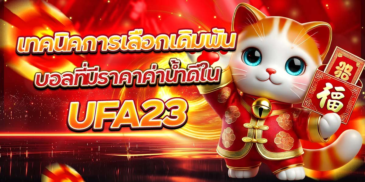 เทคนิคการเลือกเดิมพันบอลที่มีราคาค่าน้ำดีใน UFA23